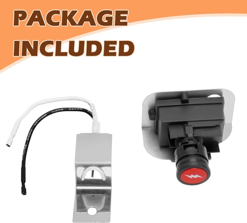 MOASKER 64868 Grill Igniter Kit for Weber Q1200 Q2200 Series Gas Grills Series Grills Igniter Button Kit Replacement Parts, Push Starter Ignition Kit for Weber Q1200 Q2200 Grill Igniter Accessories - Image 2